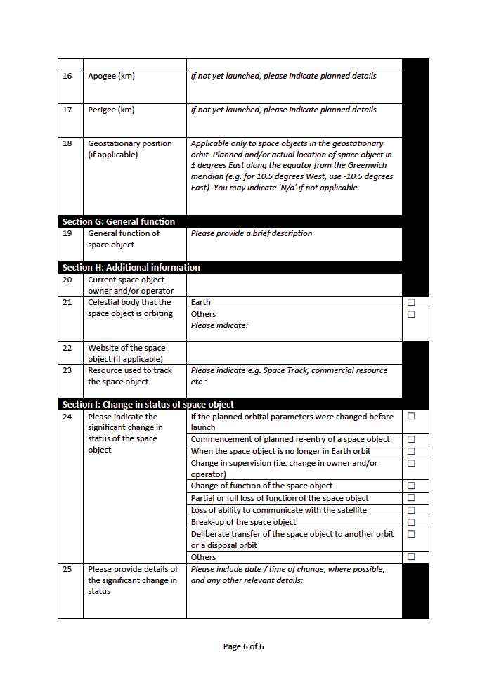 SG Space Guidelines Page 6